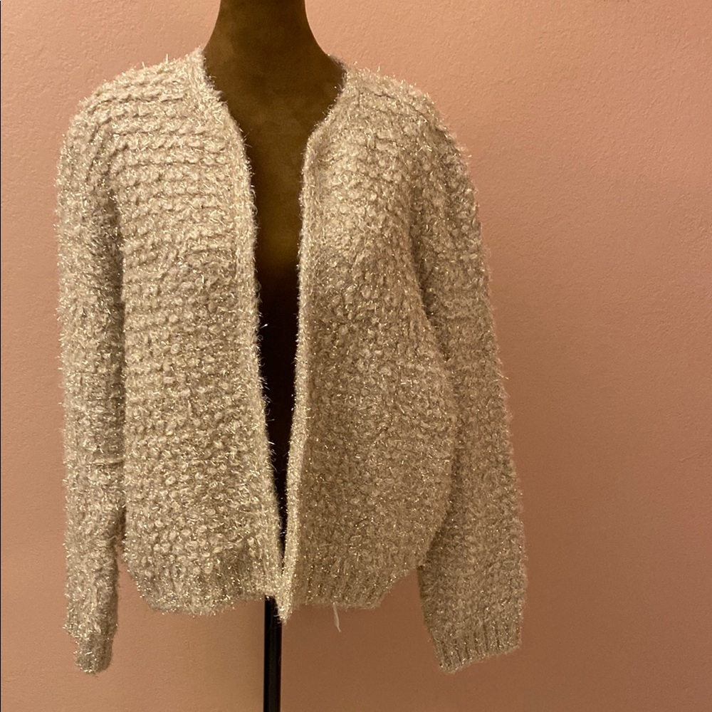 ZARA Women's Textured Cream Jacket